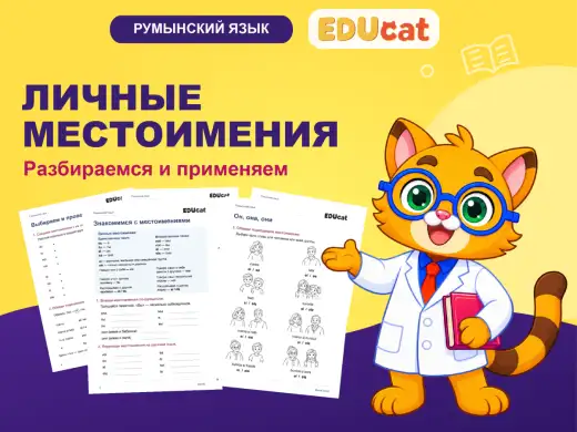 Личные местоимения в румынском языке — упражнения для детей