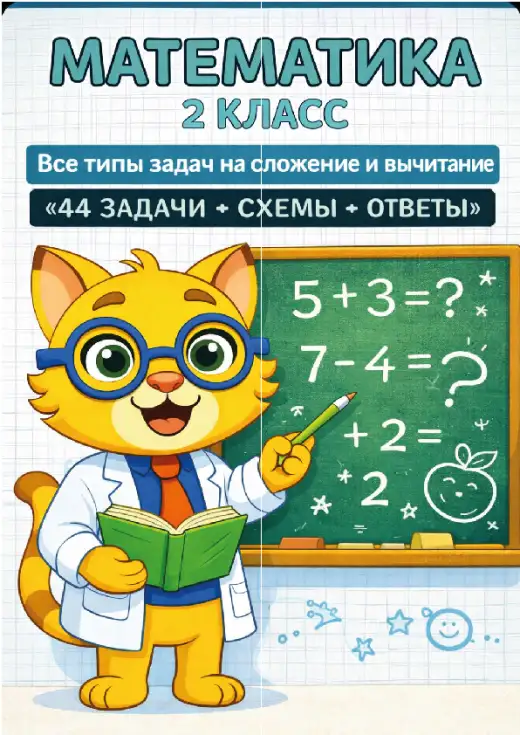 Задачи на сложение и вычитание. Краткие записи и решение.2 класс