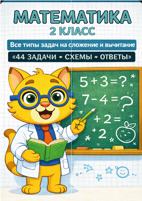 Задачи на сложение и вычитание. Краткие записи и решение.2 класс