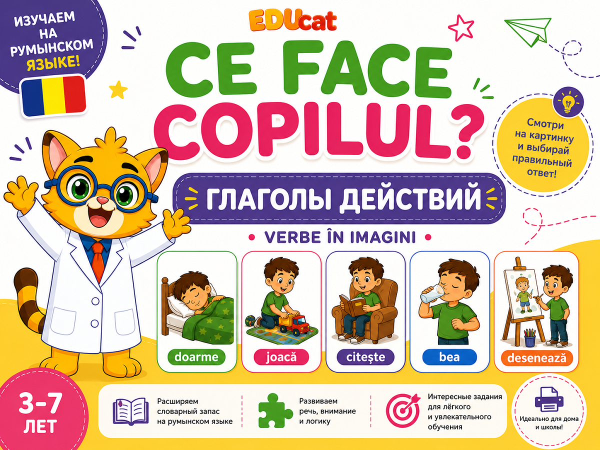 Verbe de acțiune. Глаголы действия.